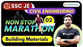 10:00 PM - SSC JE 2019 (Tier-I) | Civil Engg by Sandeep Jyani Sir | Marathon | Building Materials