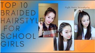 Top 10 braided hairstyles personalities for school Girls