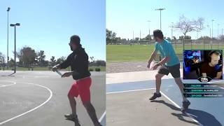 Helping Brodie throw 500' | Brodie Smith and Drew Gibson side by side form comparison