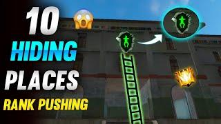 TOP 10 HIDDEN PLACE FOR RANK PUSHING IN FREE FIRE || GRANDMASTER RANK PUSH TIPS AND TRICKS