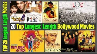 Top 20 Longest Duration Bollywood Movies List | Top 20 Longest Length / Duration Films of All Time.