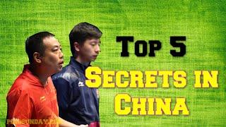 TOP 5 TABLE TENNIS SECRETS IN CHINA