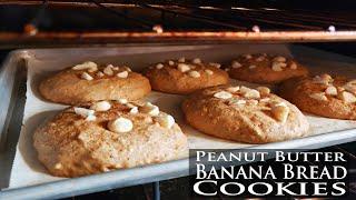 Peanut Butter Banana Bread Cookies with Macadamia Nuts