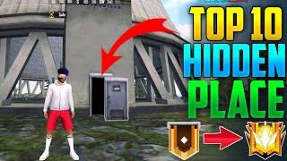 Top 10 Hidden & Secret Place For Rank Push - Free Fire