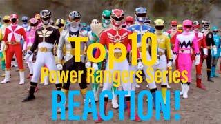 POWER UP!! Top 10 Power Rangers Reaction!