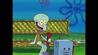 Squidward Laughing on the Bench for 10 Hours