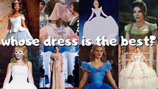 ranking 10 different versions of cinderella's ballgown 