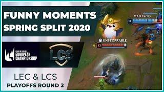 Funny Moments - LCS & LEC Playoffs Round 2 - Spring Split 2020