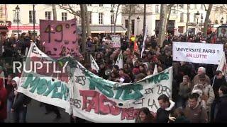 LIVE: French unions protest in Paris as French government pushes through pension reform by decree