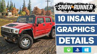 10 Insane Graphics Details in SnowRunner | Ultra Max Settings Gameplay