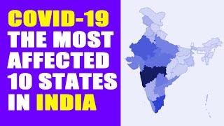 CoronaVirus Affected Top 10 State in India Chart Report | India Covid-19 Tracker | updated 11-Apr-20