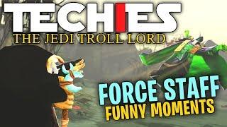 Techies the Jedi Troll Lord - DotA 2 Force Staff Funny Moments