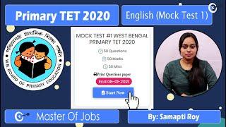 Mock Test 1 | English | Top 10 Questions (MCQ) - WB Primary TET 2020 | Master Of Jobs