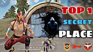 New Top 1 Hidden/Secret Place Free Fire || On Pick ||After Update Secret Place Free Fire