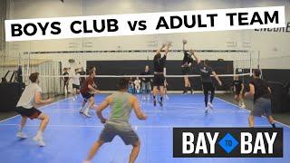 Boys Bay To Bay 18-1 vs The Old Guys | Volleyball Scrimmage