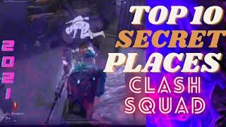 TOP 10 CLASH SQUAD SECRET PLACE FREE FIRE PART #2 | FREE FIRE TIPS AND TRICKS | GARENA FREE FIRE