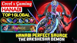 Perfect Savage Hanabi, The Rakshesha Demon [ Top 1 Global Hanabi ] Cocol x Gaming - Mobile Legends