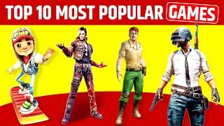 Top 10 Most Popular Mobile Games of All Time | PUBG | Free Fire | Ludo king | Fruit Ninja | Asphalt