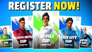 How To REGISTER For Pele Cup! 10 NEW Tournaments! (WIN FREE SKINS!)