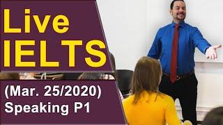 IELTS Live - Speaking Part 1 - Starting with Band 9