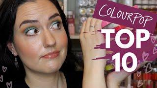 My Top 10 Colorful COLOURPOP Palettes! | TOP TEN ColourPop Palettes