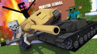 Monster School : WORLD OF TANKS  BEST BATTLE Challenge - Minecraft Animation