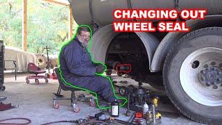 HOW TO: Big Country Changing Out Wheel Seals On Vac Truck! SHOULD I MAKE HIM HIS OWN CHANNEL???