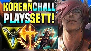 THAT'S HOW A KOREAN CHALLENGER PLAYS NEW CHAMPION SETT! | S10 KR SoloQ Patch 10.1