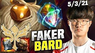 FAKER HAVING FUN WITH BARD! - SKT T1 Faker Plays Bard vs Nautilus Support! | Season 2020 KR SoloQ