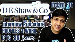 DE SHAW Detailed | CTC, Interview Procedure, Work Culture, Profiles | Intern & FTE