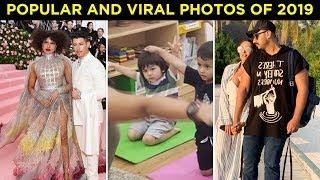 Top 10 VIRAL Pictures Of 2019 | Taimur's Yoga, Ranveer - Deepika, Arjun - Malaika, Priyanka - Nick