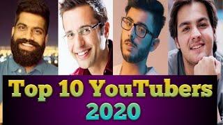 Top 10 Indian YouTubers 2020 /who is number 1 youTuber in india 2020. By Slim with me