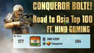 Pubg Mobile Live || Hind 420 Rank Push To Top 10 In Asia Squad Conqueror Gameplay || Hind Gaming ||