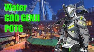 Water God Genji Gameplay POTG - TOP 500 Overwatch Season 20