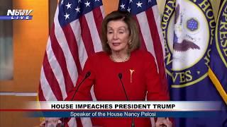 RECKLESS BEHAVIOR: Nancy Pelosi says President Trump has been held accountable