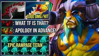 NEW CANCER OFFLANE ELDER TITAN 1000 Dmg Per Punch | Epic Rampage 100% No Escape Dota 2