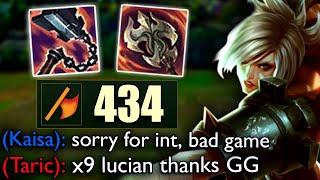 This guy picked LUCIAN TOP so I showed him why it's USELESS into Riven