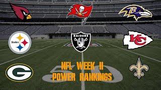 Top 10 NFL Power Rankings Week 11