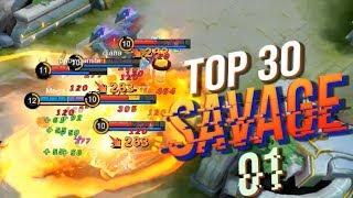 TOP 30 SAVAGES MOMENTS (MOBILE LEGENDS) #1