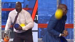 Shaq & Ernie Battle Chuck & Kenny in a Dodgeball Match 