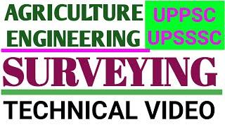 UPPSC AGRICULTURE ENGINEERING SURVEYING TOP-10 MOST IMPORTANT QUESTION WITH OBJECTIVE Type Question