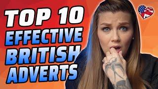 TOP 10 MOST EFFECTIVE BRITISH ADVERTS | AMERICAN REACTS | AMANDA RAE