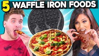 5 Crazy Waffle Iron Experiments #2 | People Vs. Food