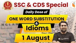 6:30 AM - SSC & CDS Daily Dose by Harsh Sir | English One Word Substitution & Idioms (Day #58)