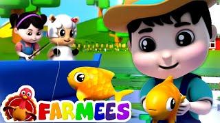 Once I Caught A Fish Alive | Count 1 to 10 | Kids Nursery Rhymes & Songs for Babies | Farmees