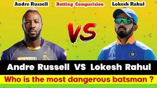 KL Rahul vs Andre Russell batting Comparison 2020. || ODI, IPL and T-20 cricket ||