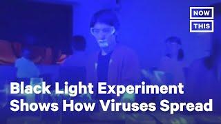 Black Light Experiment Shows How Quickly COVID-19 Can Spread | NowThis