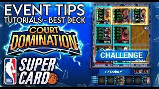 COURT DOMINATION TUTORIAL, TIPS & TRICKS + BEST DECK - NBA SuperCard #50 SuperCard Tips & Tricks