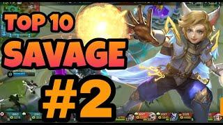 TOP 10 Moment Savage Harith Episode #2 - Mobile legend