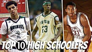 TOP 10 HIGH SCHOOL BASKETBALL PLAYERS EVER